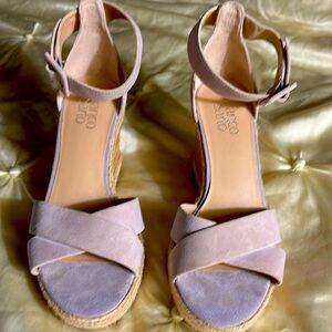 Franco Sarto lilac suede espadrilles s 8.5